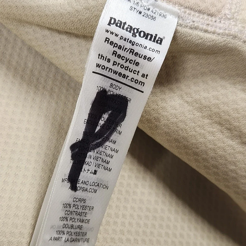 Patagonia Retro X Jacket Mens 2XL Natural Beige Oatmeal Deep Pile Fleece Outdoor - Picture 5 of 11